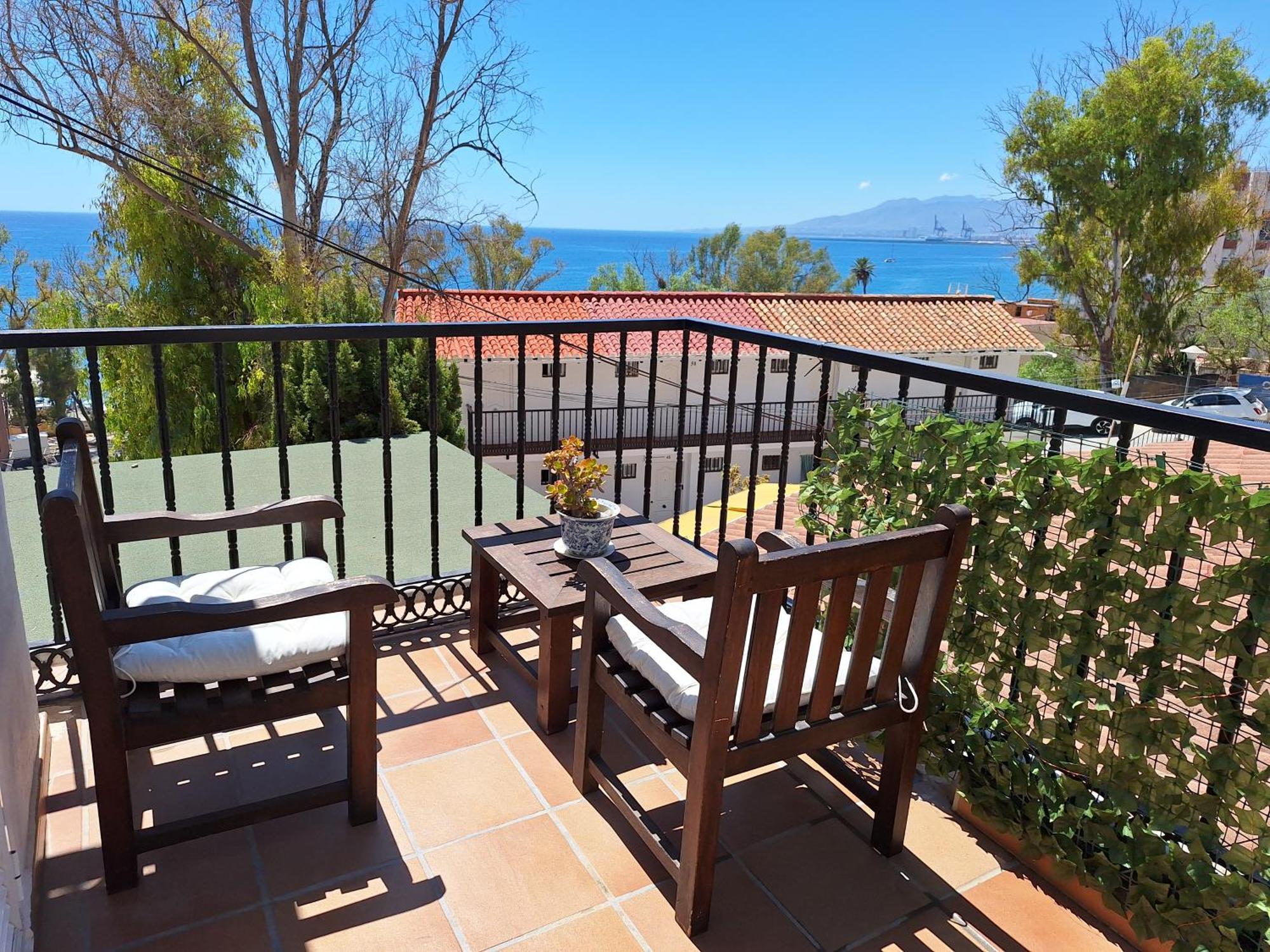 El Balneario Beach And Views, Apartamento Y Terraza Malaga Bagian luar foto